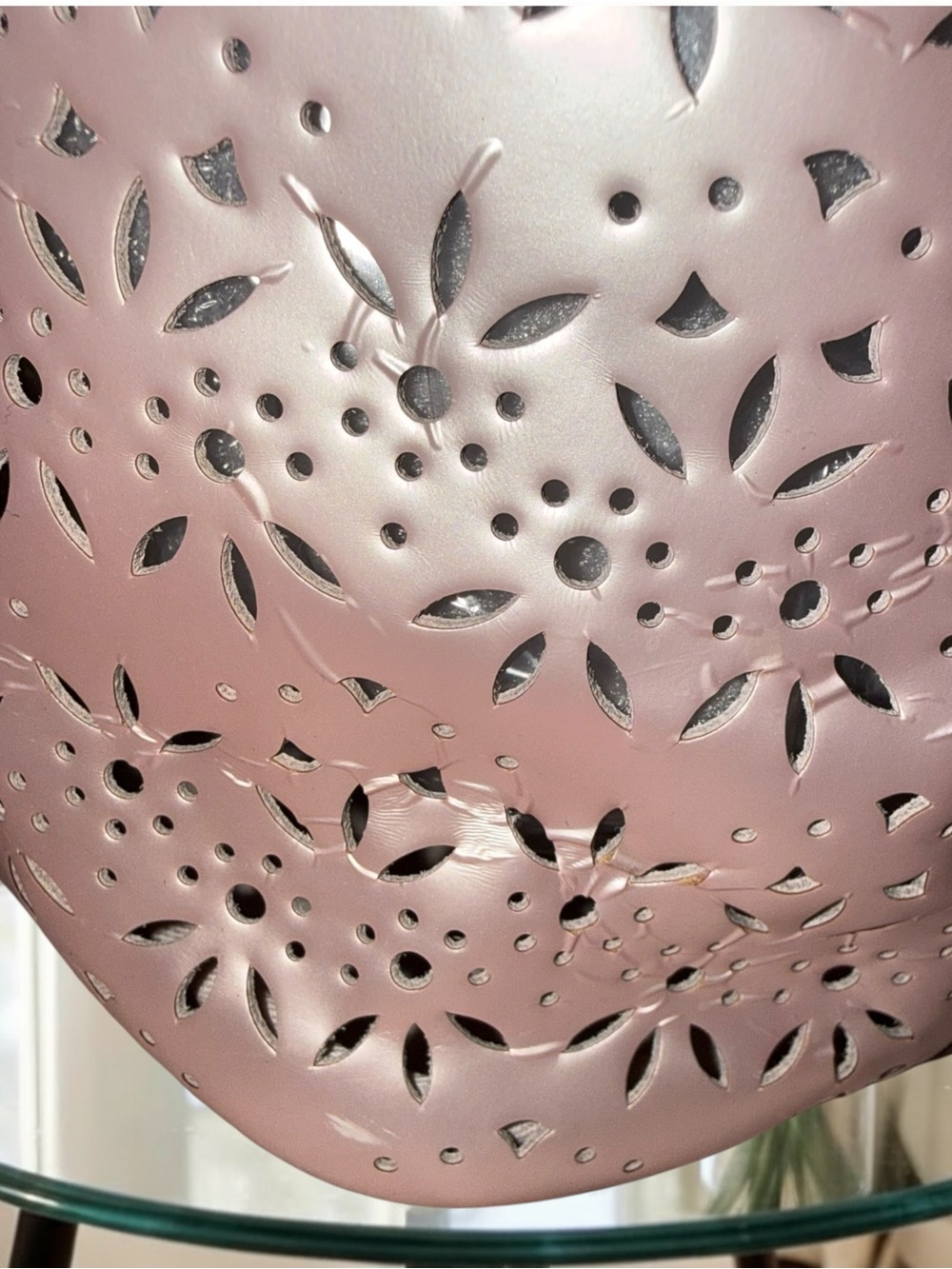 4 piece Coach Market Tote 3Piece Set Pearly Pink Laser Cut Perforated Tote & COA - Picture 16 of 16